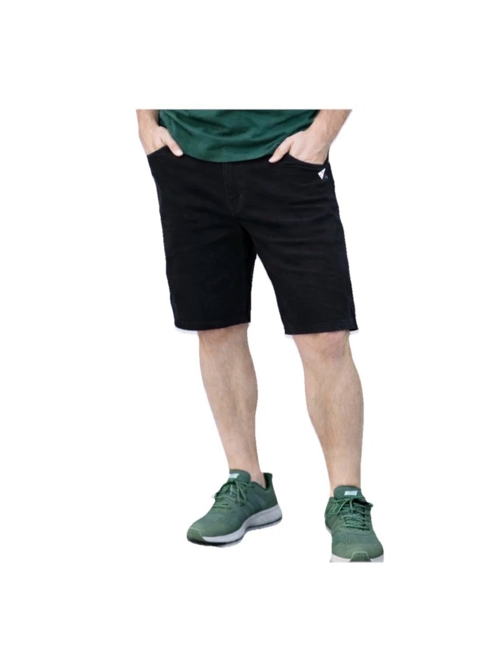 Guess Los Angeles Men's Slim Fit Stretch Shorts - Black Wash - 30